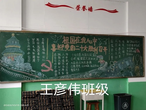 石家莊鐵路學校二十大主題板報展示 石家莊鐵路學校二十大主題板報展示 學校圖片 第2張